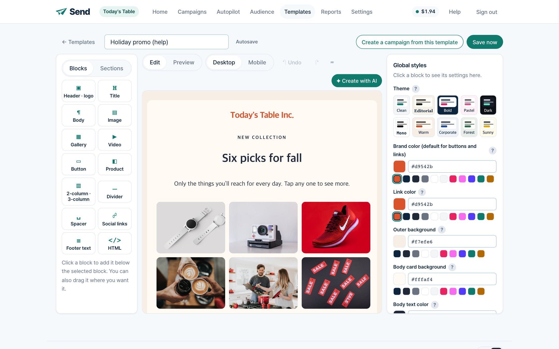 Block editor